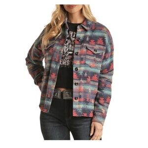 NWT Rock & Roll Denim Boxy Fit Shirt Jacket | Size: Various